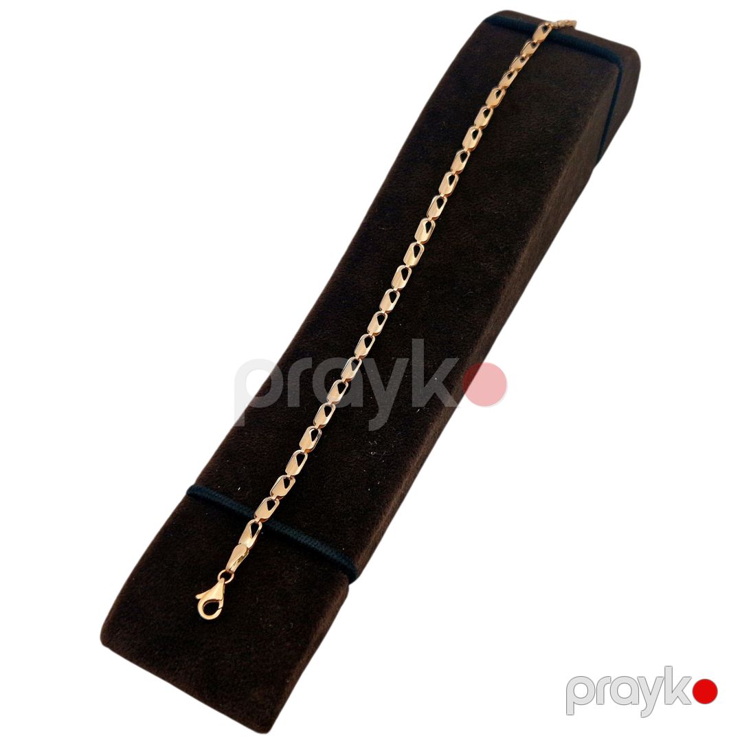 Qolbaq uniseks Trendgold_704, qızıl 585 əyar VJ686570 — Mallar, Bakı (2)