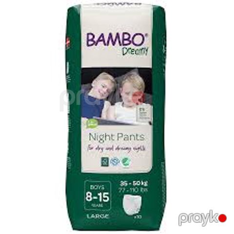Uşaqlar üçün gecə tuman-bezləri Bambo Dreamy Gecə Şalvarı, 35-50 kq, 10 əd — Bakı
