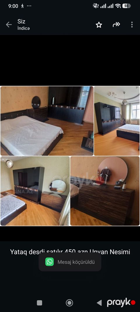 Yataq desdi satılır 450 azn.Unvan Nesimi r(Gülü)