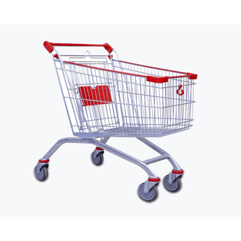 Market Arabası 180L – Böyük Tutumlu Supermarket Arabası — Bakı