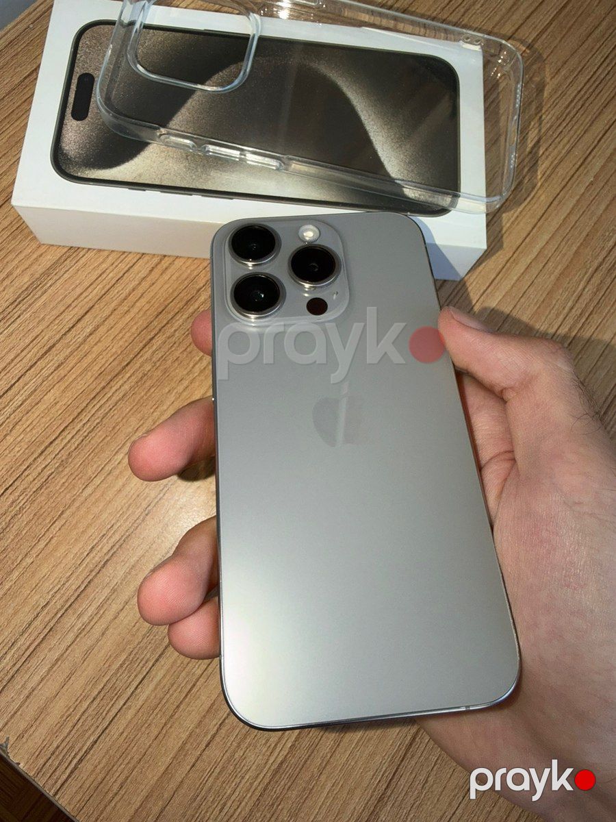 Apple iPhone 15 Pro Natural Titanium 256GB/8GB — Smartfonlar, Bakı (2)
