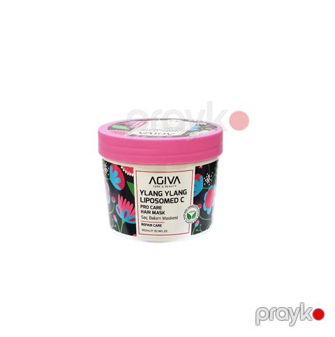 Saç üçün maska Agıva Ylang Ylang Lipozom C Pro Bərpaedici və Nəmləndirici 300 ml - 8683348003975 — Bakı