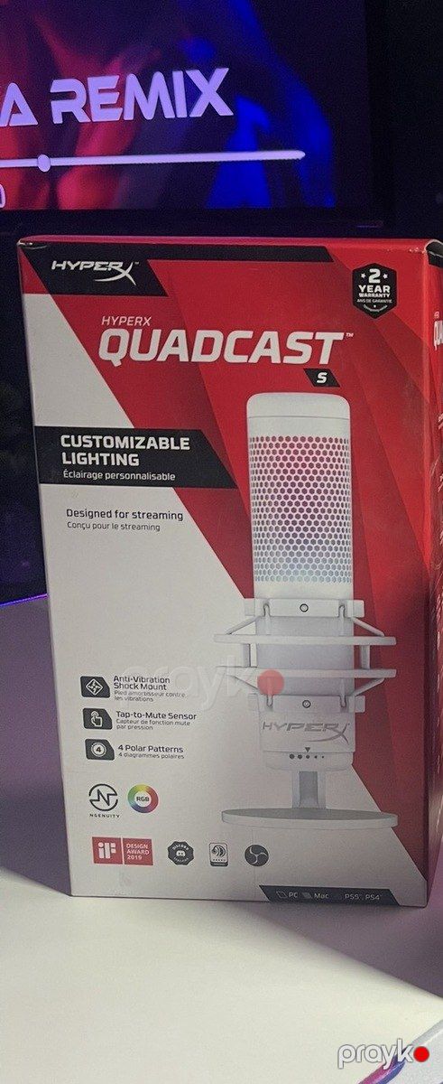 Mikrofon HyperX QuadCast S White — Səs texnikası, Bakı (2)