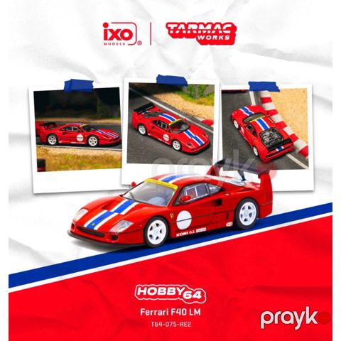 Kolleksiya avtomobili Tarmac Works, 1:64 Ferrari F40 LM Red, 6+, dəmir, 1 ədəd — Bakı