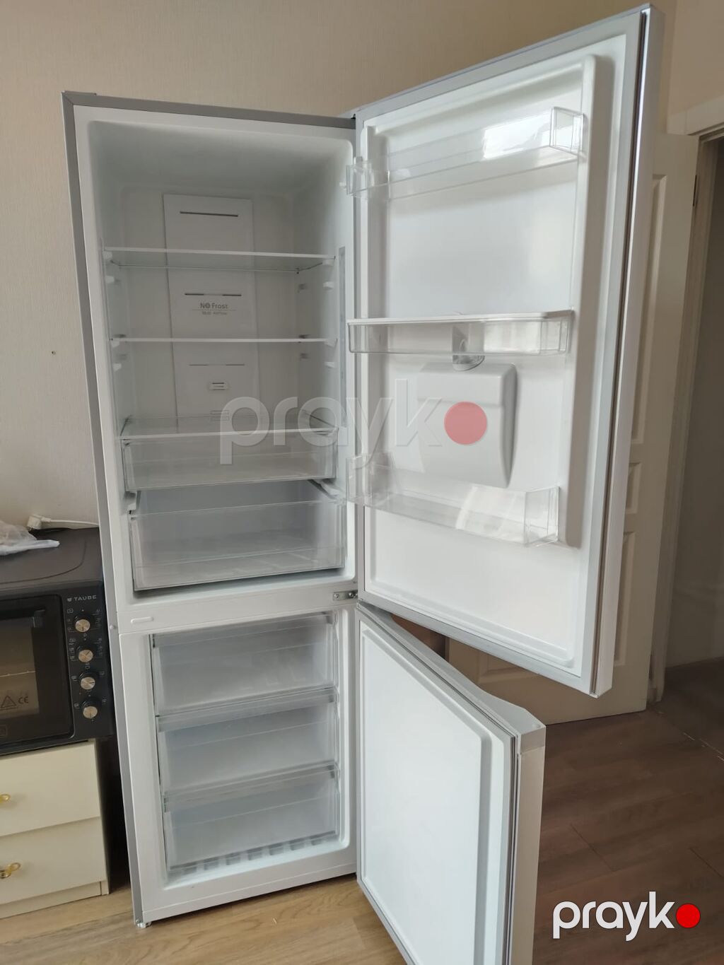 İşlənmiş 2 qapılı Taube Soyuducu Satılır, rəng - Boz, Dispenserli — Soyuducular, Masazır (5)
