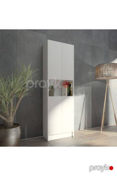 Stellaj Ev Plus 12115598, Ldsp, ağ, 180x28x55 sm — Bakı