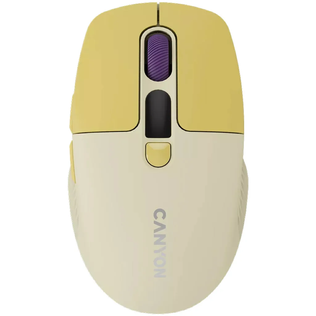 Mouse Canyon MW-26 LCD Silent Dual Mode Wireless Yellow — Bakı