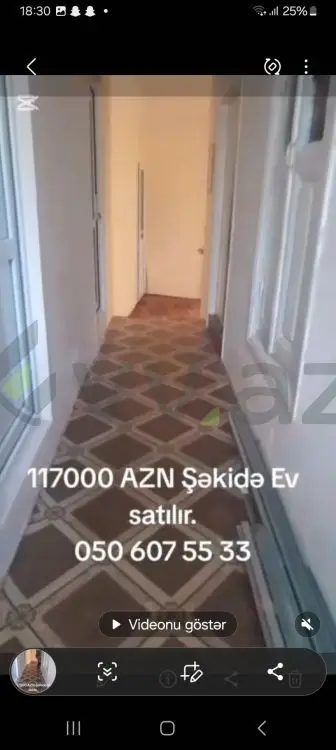 4 otaqlı Həyət evi Satılır, Şəki — Ev, villa, Şəki (10)