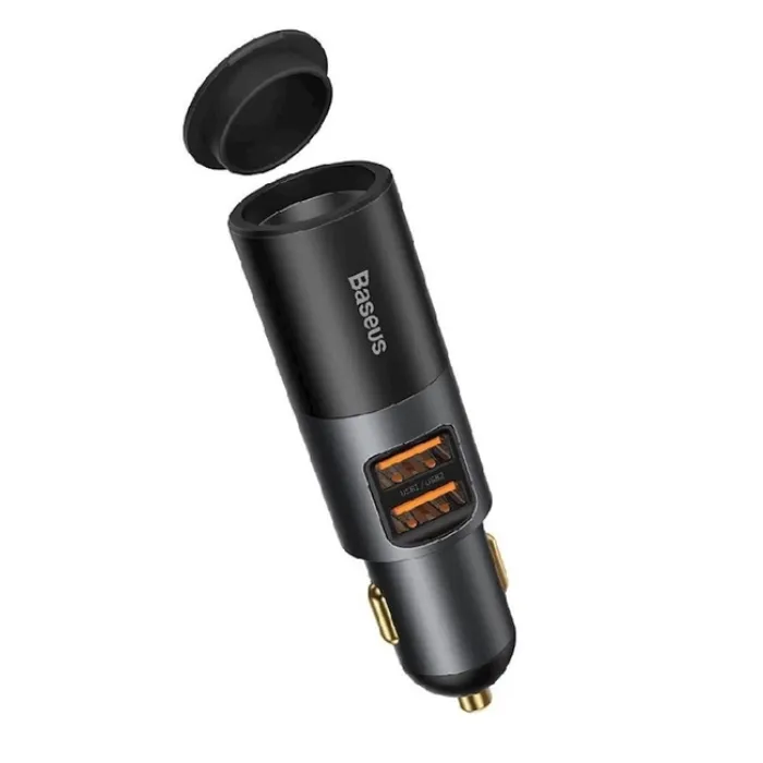 Avtomobil şarj cihazı Baseus CCBT-D0G Dual USB Car Charger Black — Bakı