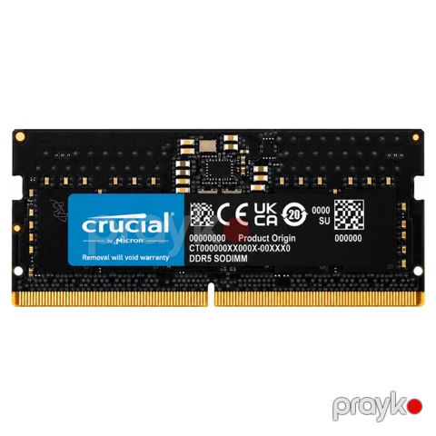 Operativ yaddaş “Crucial 8GB DDR5 Sodımm 4800MHz” (CRU-D5-8-4800-SO) — Bakı