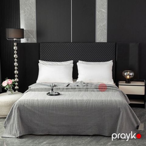 Örtük Annaberry SHA-00006066, ikinəfərlik, bambuk, boz, 230x250 sm — Bakı