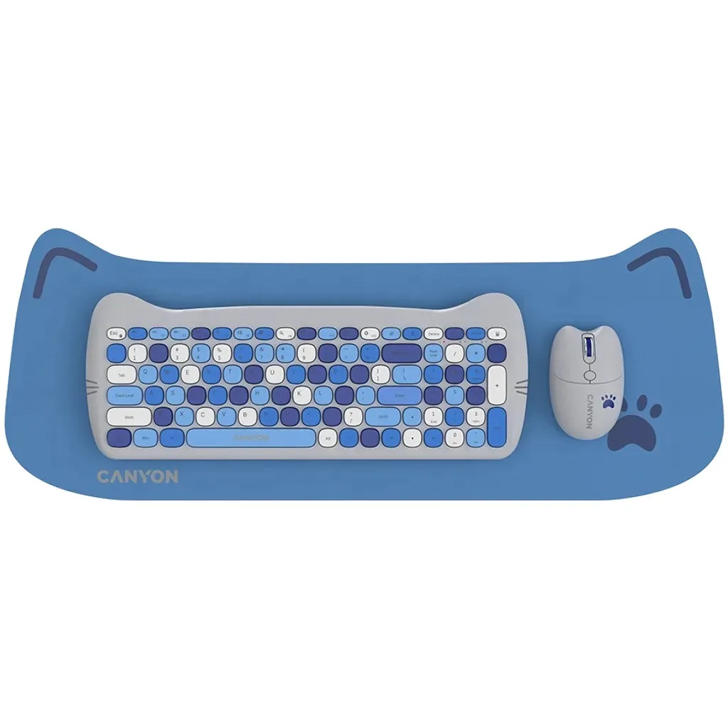 Klaviatura Canyon HSET-W6 Blue (CNS-HSETW6BL) — Bakı