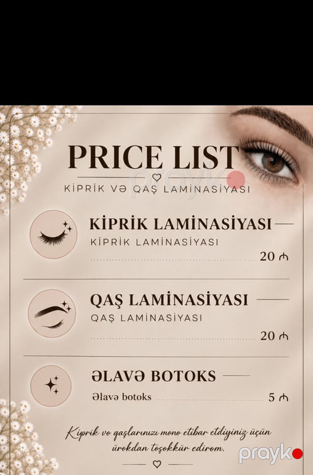 Xidmət: Kiprik və qaşlar üçün qaynaq və laminasiya .Salonda və evdə — Digər, Digah (2)