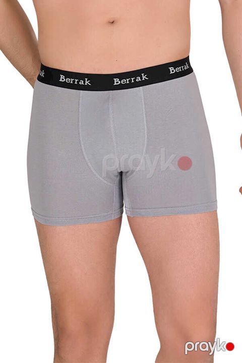 Kişilər üçün bokserlər Berrak 4476, boz, pambıq/elastan/modal, ölçü L — Bakı