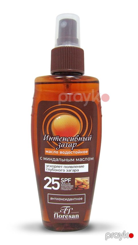 Qaralma üçün yağ Floresan Cosmetic İntensiv qaralma SPF 25 badam yağı ilə 150 ml — Bakı