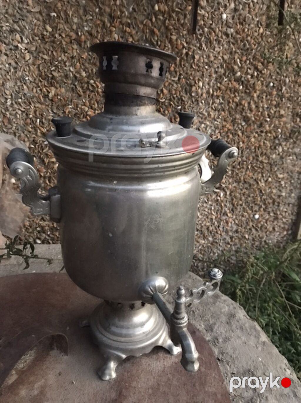 Klassik metal samovar - Material: tam metal gövdə, dekorativ döymə — Samovarlar, Novxanı (3)
