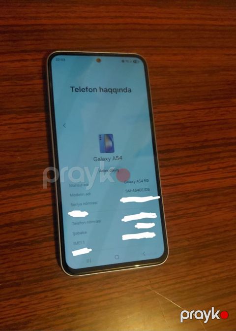 Samsung Galaxy A54 5G, 128 GB, rəng - Bənövşəyi, İki sim kartlı — Bakı