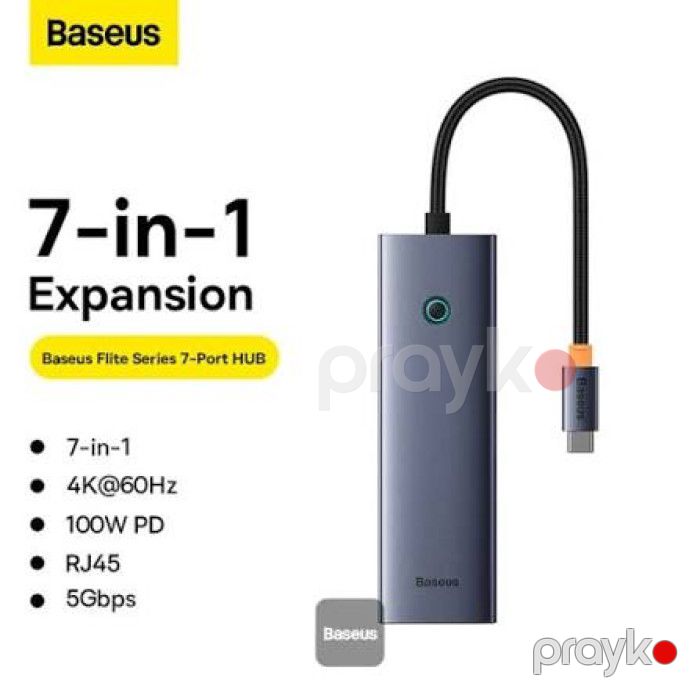 Baseus Flite Series 7-in-1 B00052805813-00 Usb-c HUB — Elektronika, Bakı (2)