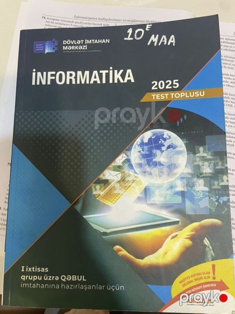 Məhsul: “İnformatika 2025 – Test Toplusu” (Dövlət İmtahan Mərkəzi) — Bakı