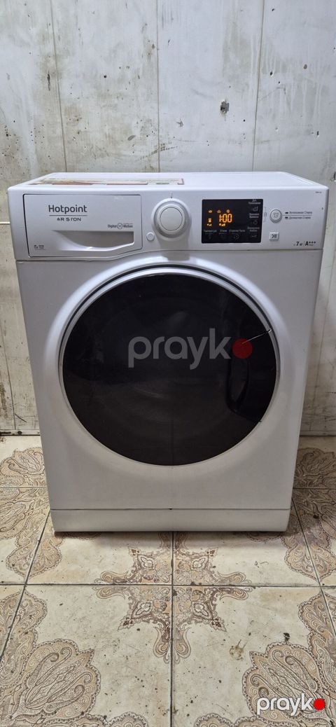 Paltaryuyan maşın Hotpoint Ariston, 7 kq, İşlənmiş, Avtomat, Qurutma var, Ödənişli çatdırılma — Bakı