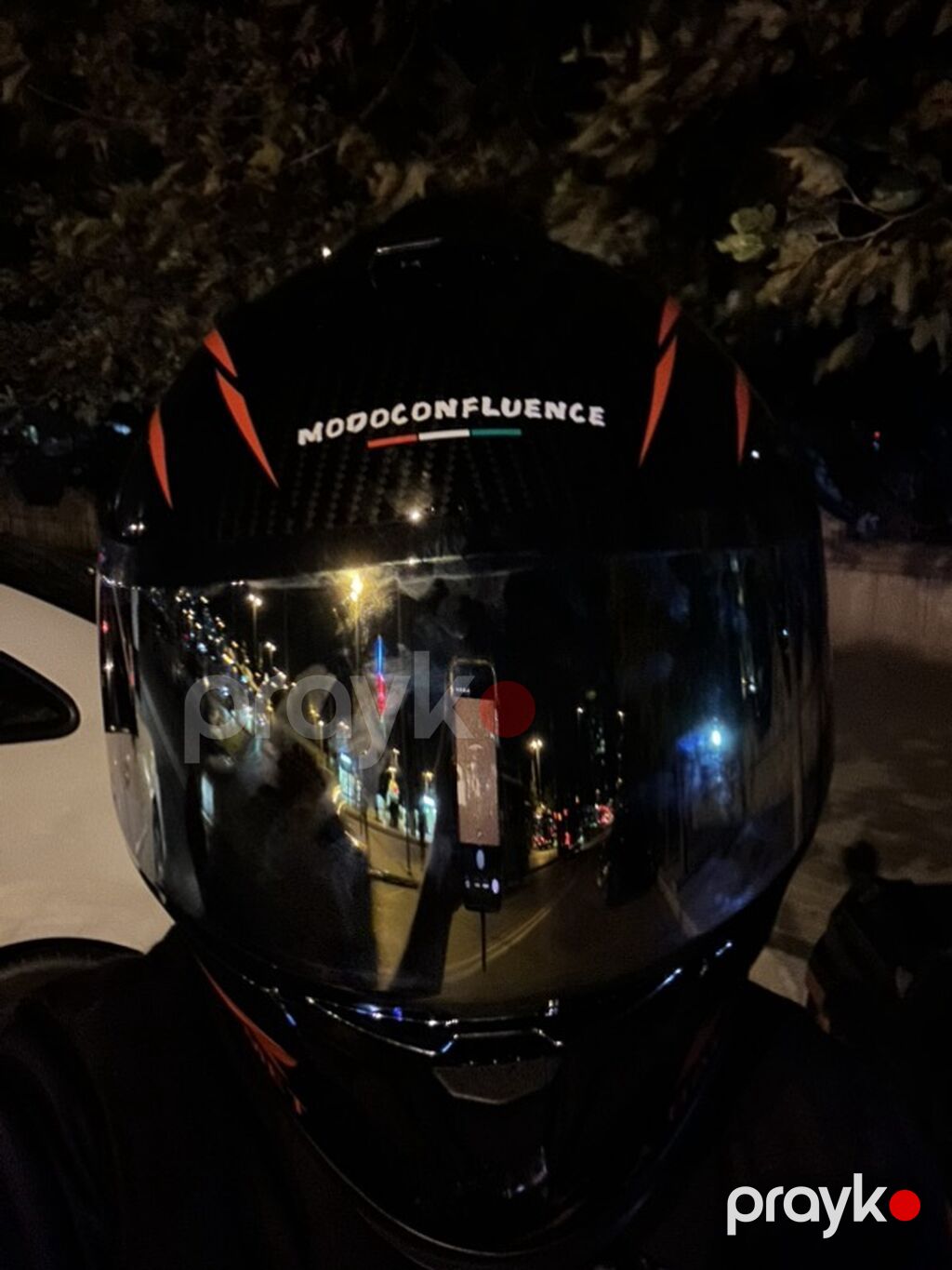 Motodonfluence tam üzlü motosiklet dəbilqəsi - Korpus: karbon lif — Motosiklet geyimi, Bakı (4)