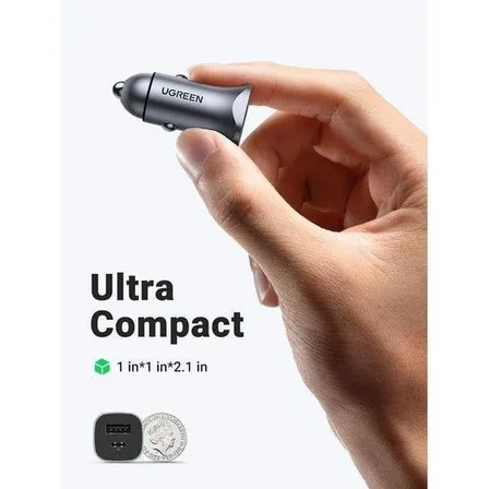 Avtomobil üçün charger Ugreen A+C Dual-Port Car Charger PD30W+SCP22.5W — Mallar, Bakı (3)