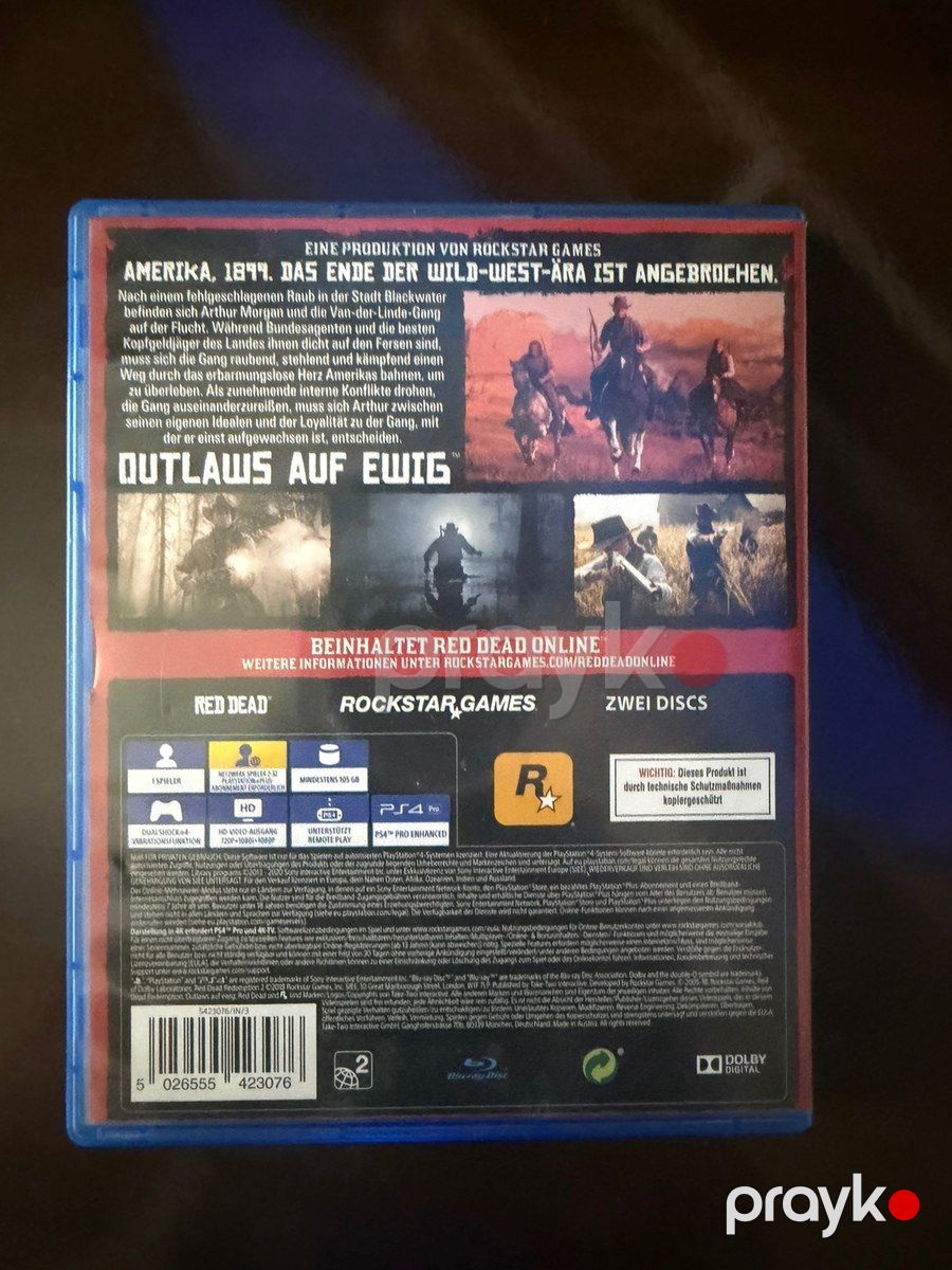 PS4 üçün Red Dead Redemption 2 oyunu — Oyunlar, konsollər və proqramlar, Bakı (2)
