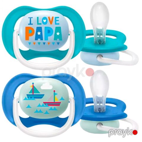 Əmzik Philips Avent Ultra Air I Love Papa oğlanlar üçün, 6-18 ay, 2 əd — Bakı