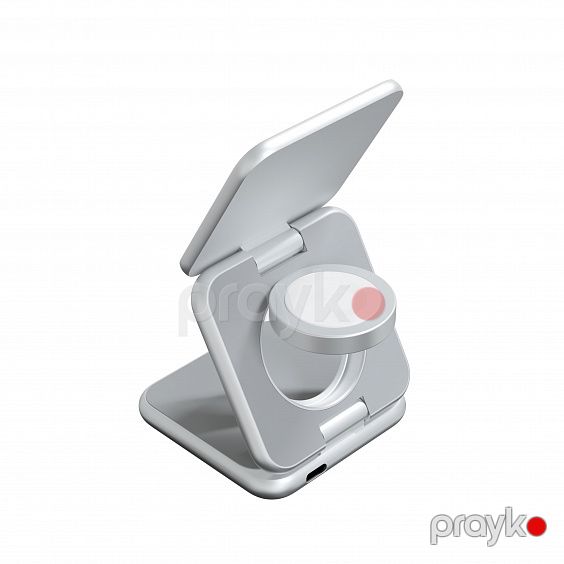 Magssory Fold Pro WCH063 Silver simsiz şarj cihazı (WCH063s) — Smartfon aksesuarları, Bakı (2)