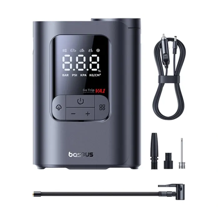Baseus GoTrip VA1 Super Mini Cordless Inflator Portativ Akkumulyatorlu Avtomobil Kompressoru Black — Bakı