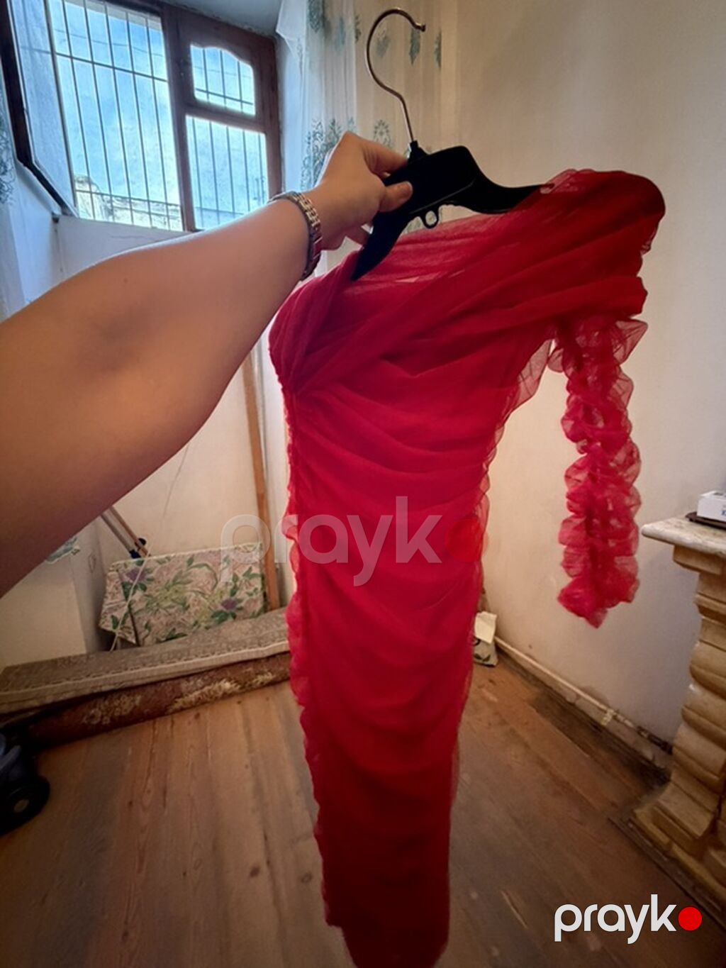 Zərif ziyafət donları dəsti - Qara maxi don: dartılan material, uzun — Axşam paltarları, Bakı (3)