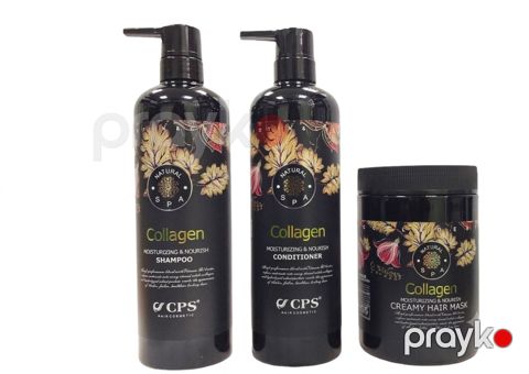 Saç üçün kosmetika dəsti CPS Collagen (Saç üçün şampun 900 ml + Saç üçün maska 900 ml + Saç üçün balzam 1 l)
