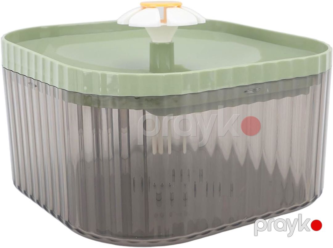 Pişiklər üçün fontan 003, yaşıl, plastik, 2.5 L — Mallar, Bakı (2)