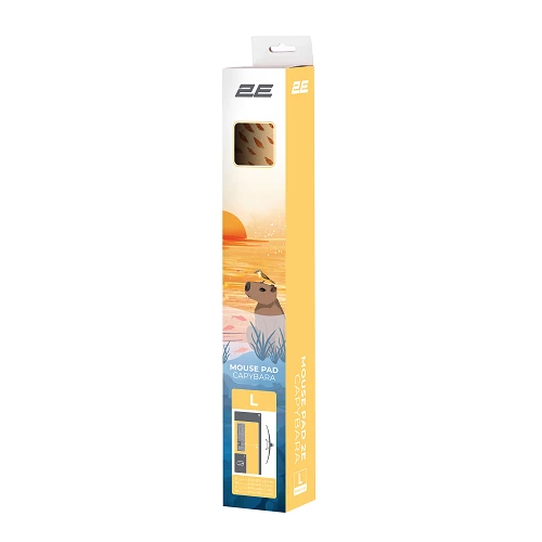 2E Mouse Pad Capybarra, L(800x400x2mm), yellow (2E-PAD-L-CAPY-YELLOW) — Periferik cihazlar, Bakı (2)
