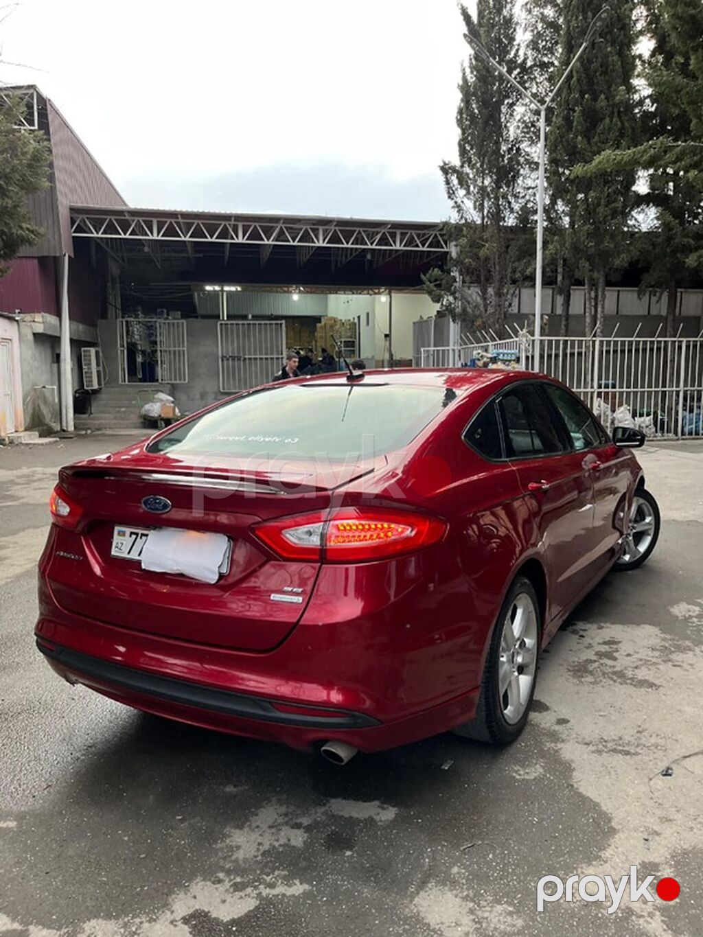 Ford Fusion sedan - Kuzov: sedan, qırmızı rəng - Mühərrik: EcoBoost — Avtomobillər, Ağdaş (5)