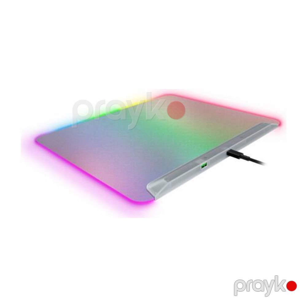 Razer Mouse Pad Firefly V2 Pro, M (360x278x4.6mm), RGB, Phantom White Ed. (RZ02-04920400-R3M1) — Klaviaturalar və siçanlar, Bakı (2)
