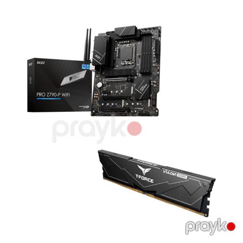 Komponent Kombo – MSI Pro Z790-P DDR5 ana plata + T-Force Vulcan 32GB (2×16GB) DDR5 5600MHz RAM (KOM-MR-132) — Bakı