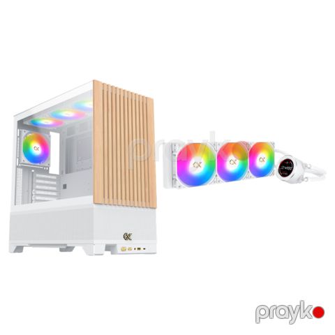 Xigmatek Kombo – Xigmatek Endorphin WD Arctic V2 Case + Xigmatek Frozr-o II Arctic 360 Liquid Cooler (XIG-CC-105) — Bakı