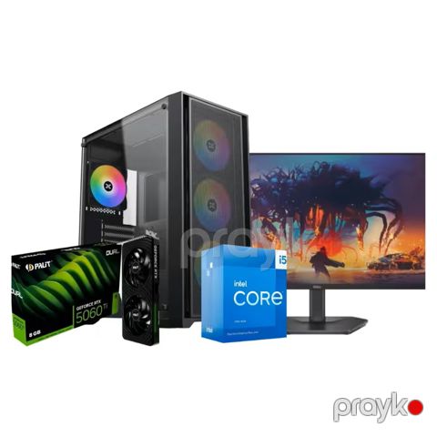 CyberVortex Gaming PC – Intel Core i5-13400, RTX 5060Ti Dual 8GB,Dell 24 200Hz (CUSTOM-PC-044) — Bakı