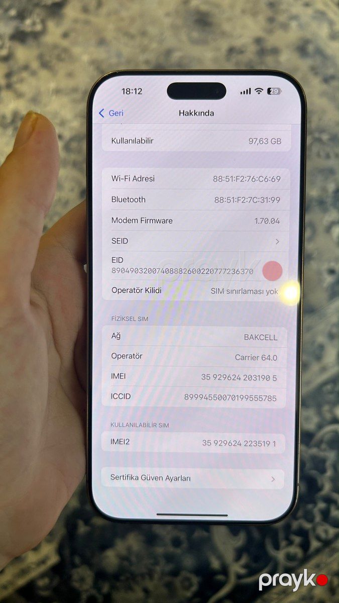 Apple iPhone 16 Pro Max Desert Titanium 256GB/8GB — Smartfonlar, Bakı (5)