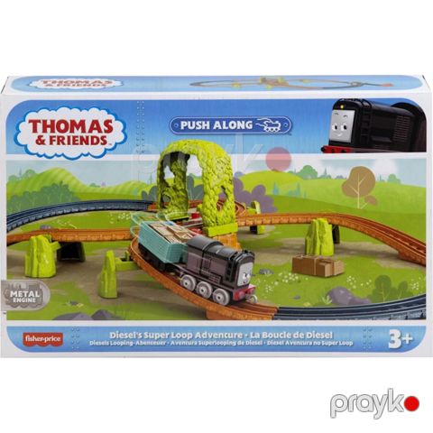 Dəmir yolu Fisher-Price HGY82/HGY85 Thomas & Friends Push Along Diesel, 3 yaşdan, rəngbərəng — Bakı
