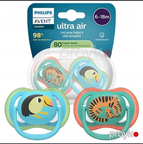 Pacifier Philips Avent Ultra Air SCF087/11, 6-18 ay, oğlan — Bakı
