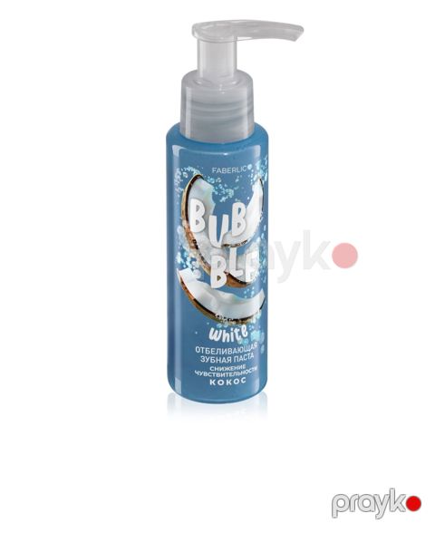 Ağardıcı diş məcunu Faberlic Bubble White,həsas dişlər üçün kokos dadı ilə, 100 ml — Bakı