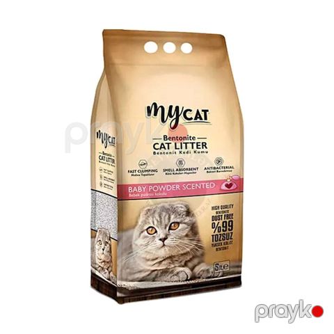 Topalaşan doldurucu My Cat Baby Powder Scented pişiklər üçün 5 l — Bakı