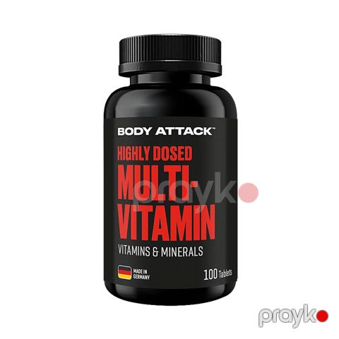 Multivitaminlər Body Attack, 100 kapsul — Bakı