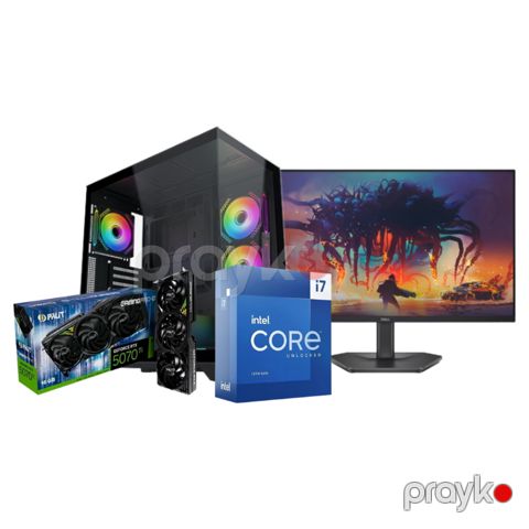 AeroStrike Gaming PC – RTX 5070Ti, i7-13700KF, Dell 200 Hz (CUSTOM-PC-011) — Bakı