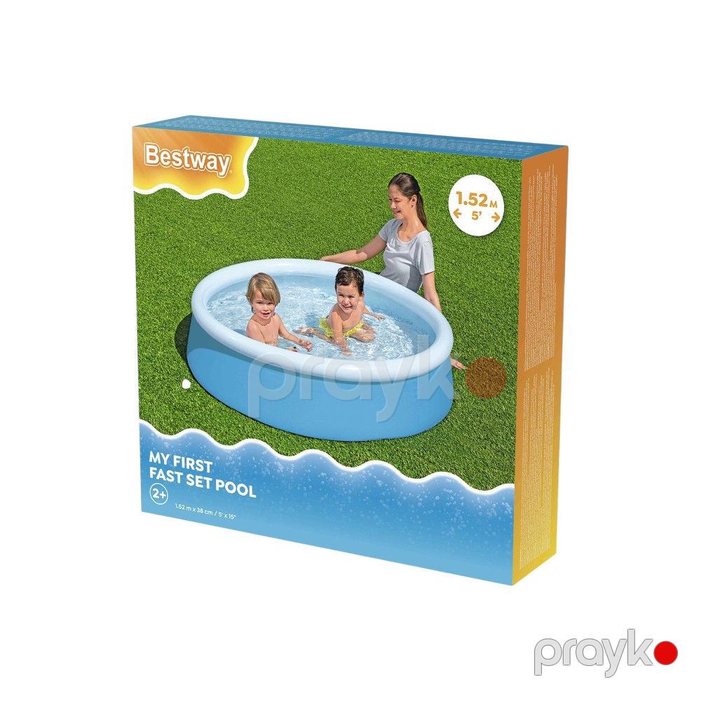 Şişmə hovuz Bestway 57241, 477 l, dairə, mavi — Hovuzlar, Bakı (2)