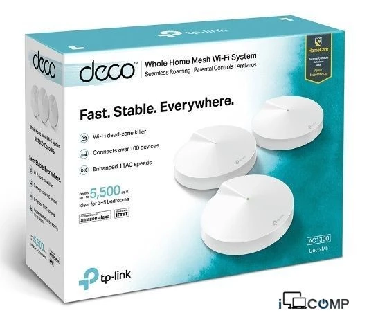TP-Link Deco M5 AC1300 ev Mesh Wifi sistemi (1 dəst) — Giriş nöqtələri, Bakı (3)
