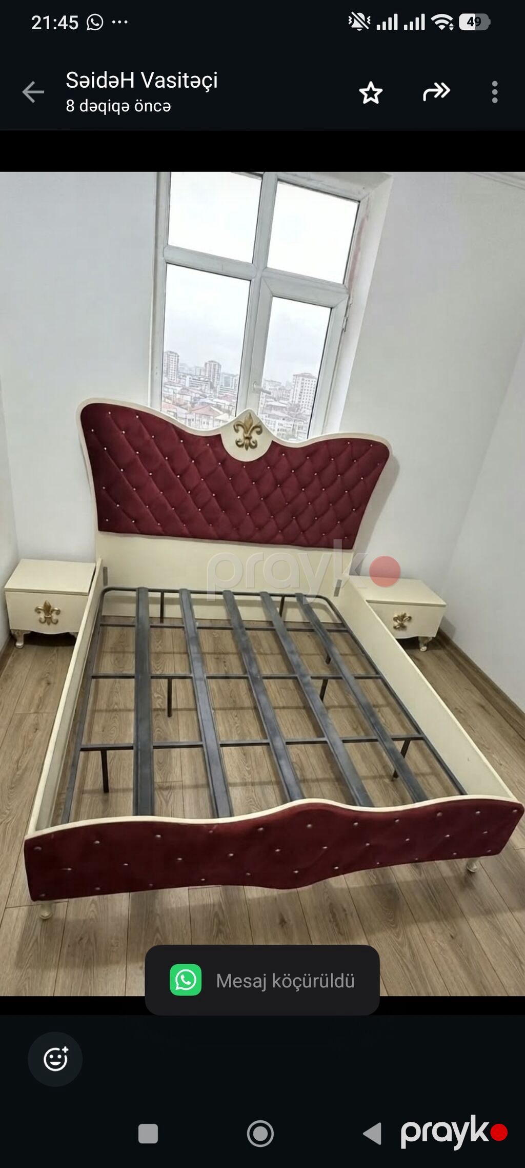 Yataq desti 670 manat.Catdirilma qurasdirilma odenisle.Olcu dolab E — Yataq otağı mobilya dəstləri, Bakı (2)