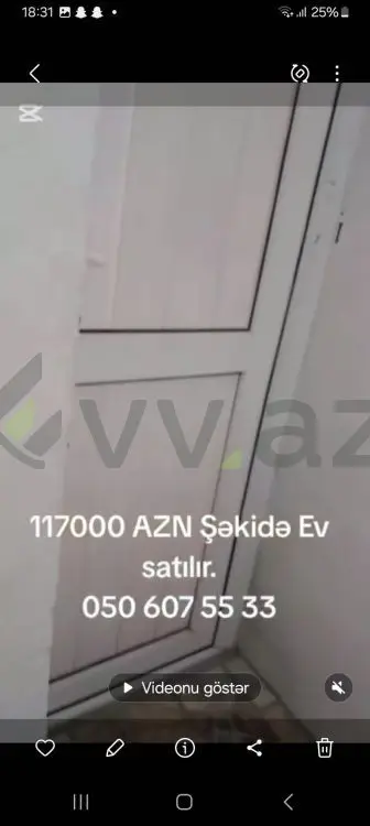 4 otaqlı Həyət evi Satılır, Şəki — Ev, villa, Şəki (12)